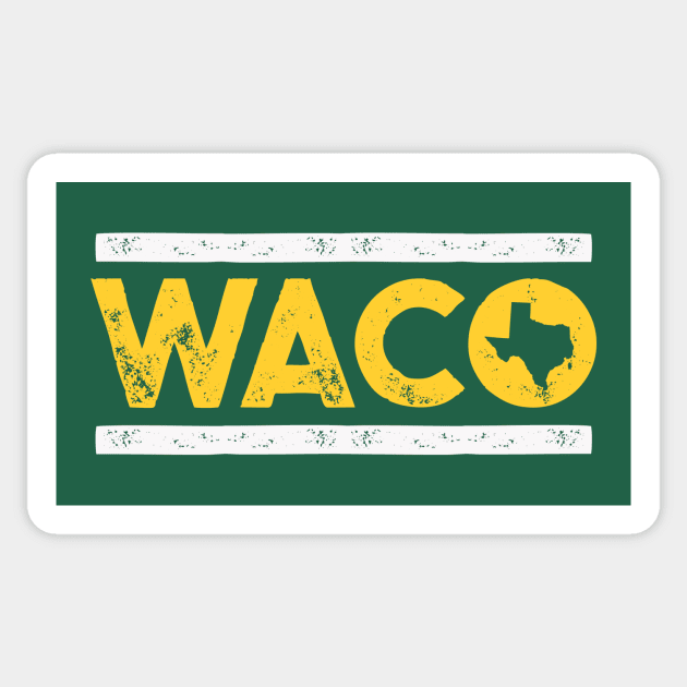 Retro Waco, Texas // Vintage Waco TX Hometown Texas Pride Sticker by SLAG_Creative